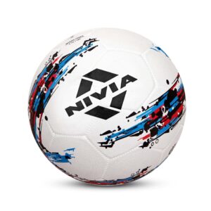 nivia storm football size 5 (white), rubber